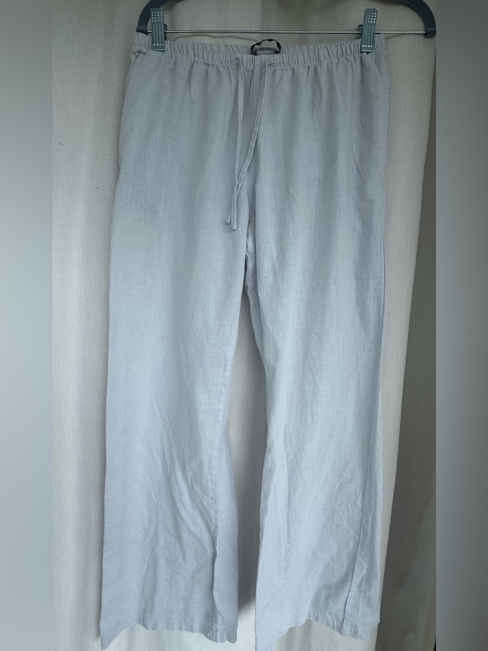 Brandy Melville Light Blue Drawstring  Pants has linen vibe with less wrinkles